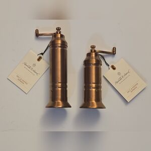 Hearth & Hand Copper-Tone Manual Salt and Pepper Mills Grinder
